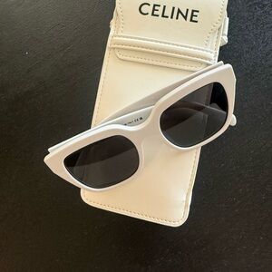 Celine White Sunglasses
